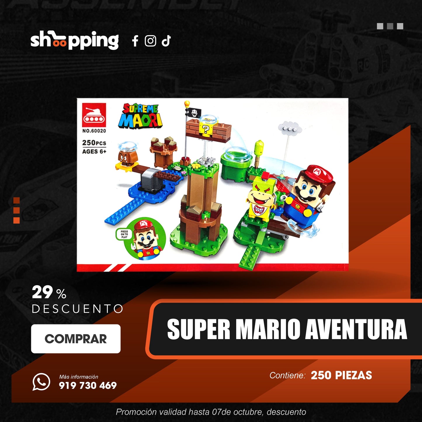 LEGO Super Mario Aventura: ¡Más de 200 Piezas para Desafiar a Mario!